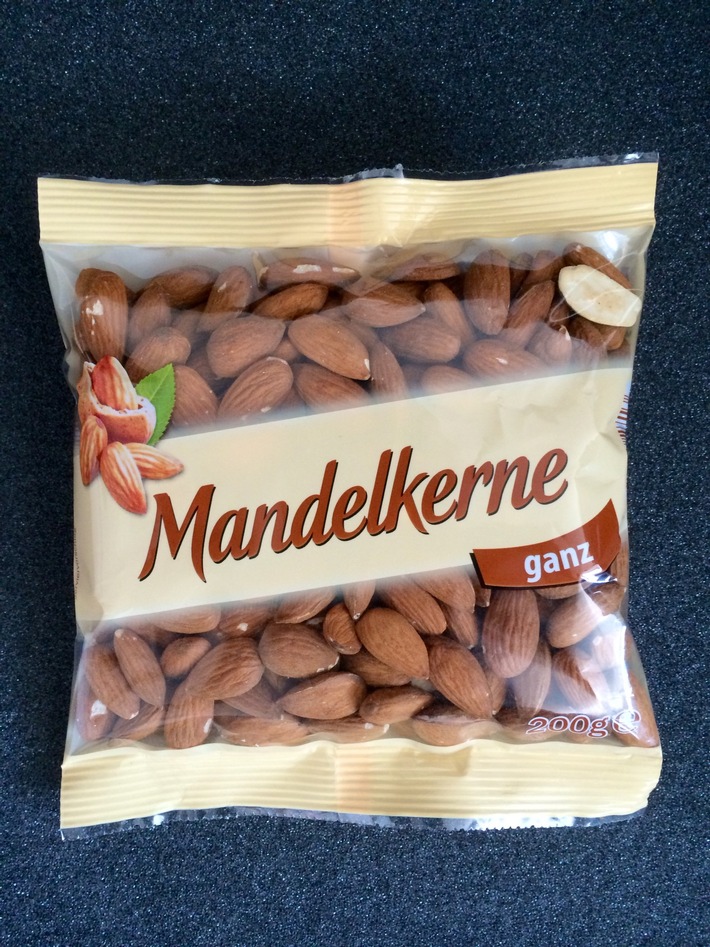 Lidl Deutschland informiert über einen Warenrückruf / In dem Produkt "Mandelkerne ganz, 200 g Beutel" wurden Salmonellen nachgewiesen (FOTO)