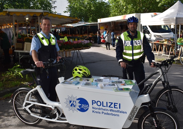 POL-PB: Mit Lastenfahrrad und Pedelec auf die Wochenmärkte