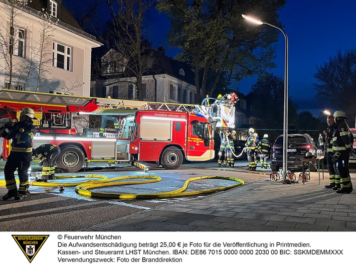 FW-M: Wochenendrückblick der Feuerwehr München für den 10. bis 13. April 2026
