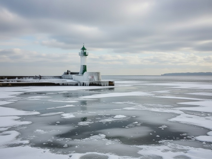 LWSPA M-V: Dringende Warnung vor dem Betreten von Eisflächen an der Ostsee!