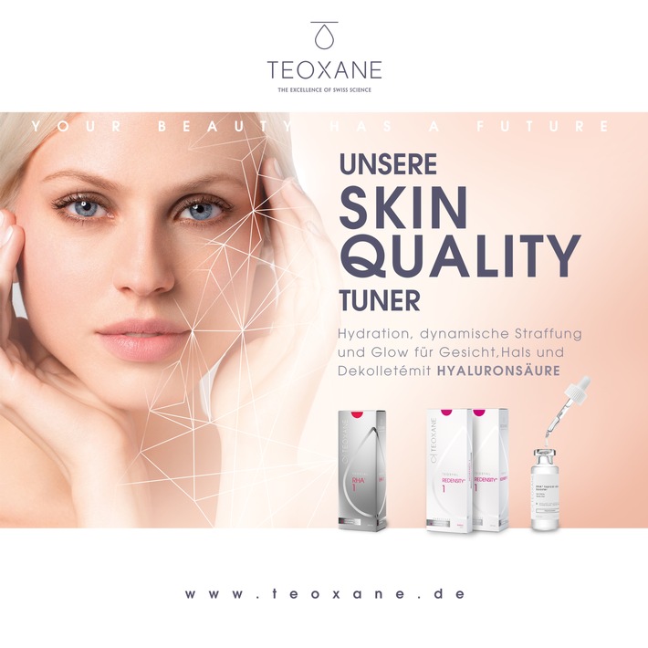 Tunen Sie Ihre Haut - für den ultimativen Glow / Skin Quality Tuner Trio von Teoxane verbessert und verjüngt jeden Hautzustand sichtbar