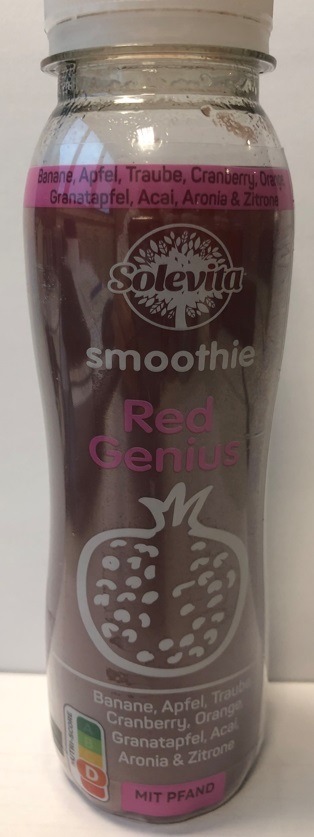 Der Hersteller Molkerei Gropper GmbH & Co. KG informiert über einen Warenrückruf des Produktes "Solevita Smoothie Red Genius, 250mL"