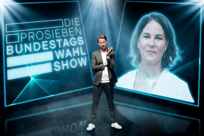 Politik zur Prime Time auf ProSieben: Annalena Baerbock trifft in &quot;Die ProSieben-Bundestagswahl-Show&quot; am Mittwoch auf Louis Klamroth
