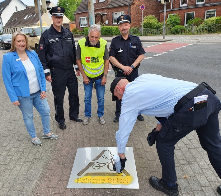 POL-STD: Aktion gegen Geisterradler -Hansestadt Stade, Verkehrswacht und Polizei starten Präventionskampagne