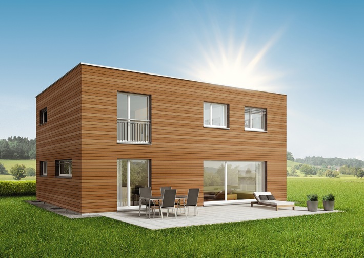 SWISSHAUS lance la maison en bois MODULA: la maison modulaire pour les amateurs de bois exigeants.