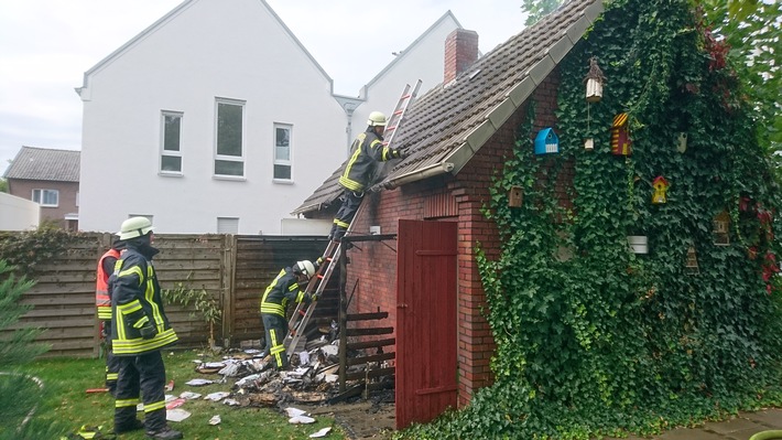 FW-WRN: zwei Einsätze für die Feuerwehr: Feuer_1 und TH_Tier