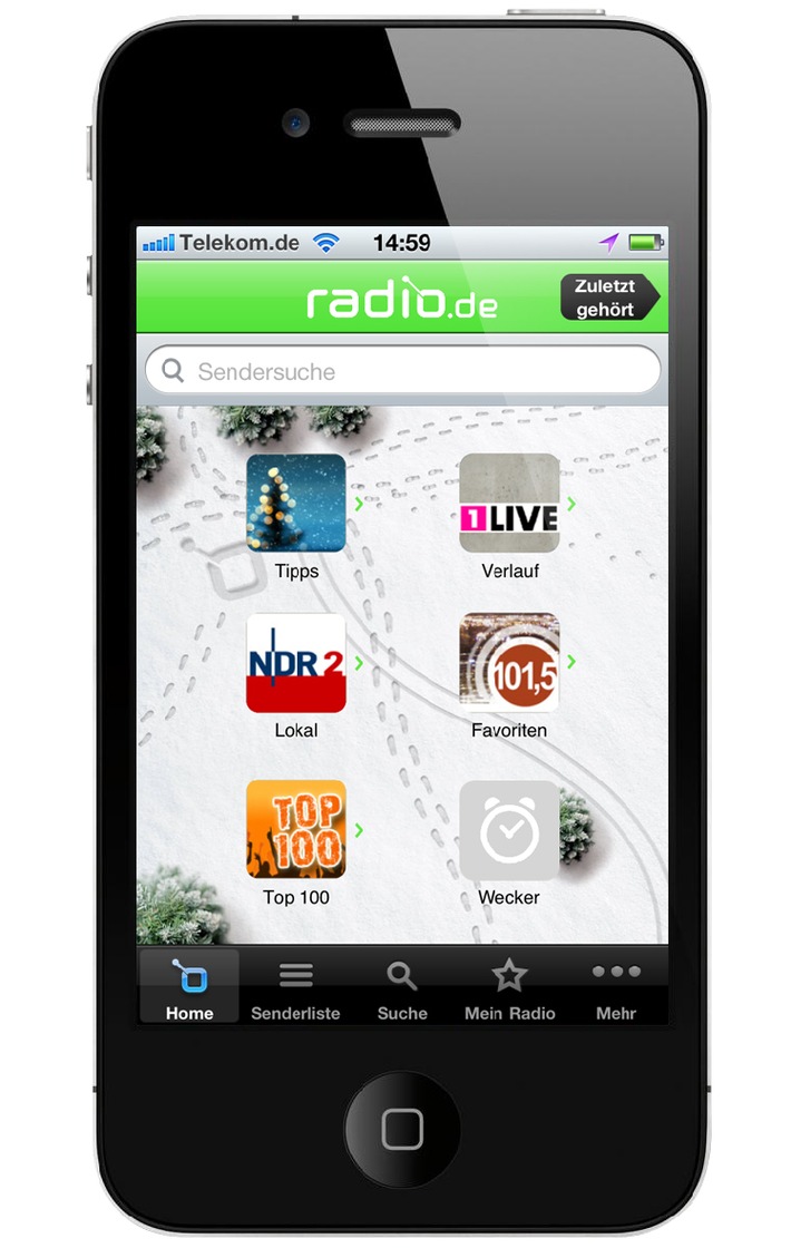 Weihnachts-Update der radio.de-App erschienen / radio.de weckt Deutschland mit dem Radiowecker (mit Bild)