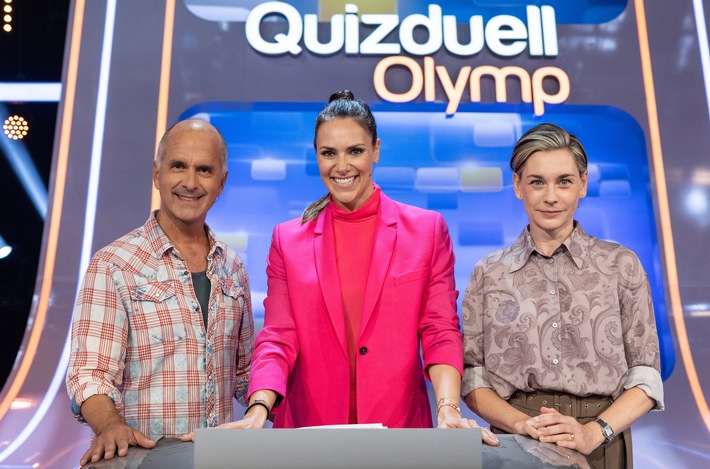 Schauspiel-Stars Christiane Paul und Christoph Maria Herbst zu Gast bei Esther Sedlaczek / "Quizduell-Olymp" am Freitag, 9. September 2022, 18:50 Uhr im Ersten