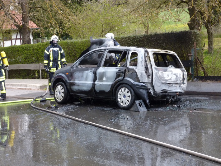 POL-NOM: Pkw gerät in Brand