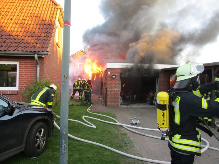POL-STD: Garagenbrand in Heinbockel