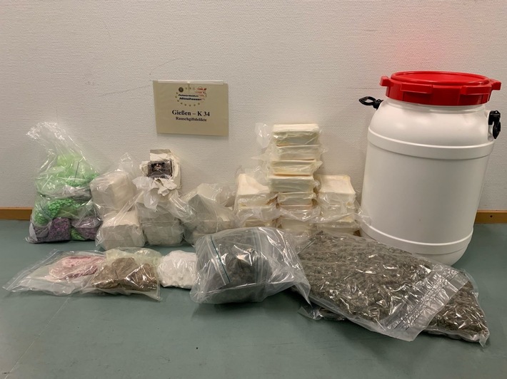 POL-GI: Heuchelheim: Kripo stellt über 37 Kilogramm Drogen sicher - Untersuchungshaft