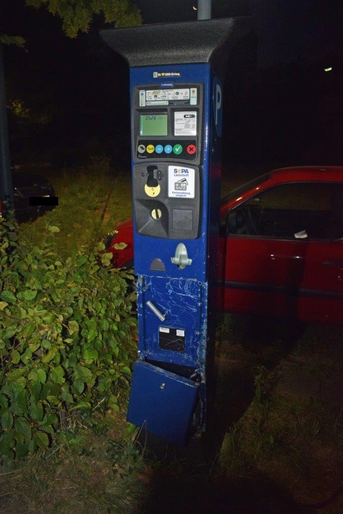 POL-NI: Parkscheinautomat aufgebrochen