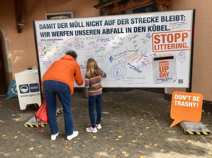 Medienmitteilung: «Aktion im Heidiland: Damit der Abfall nicht auf der Strecke bleibt»
