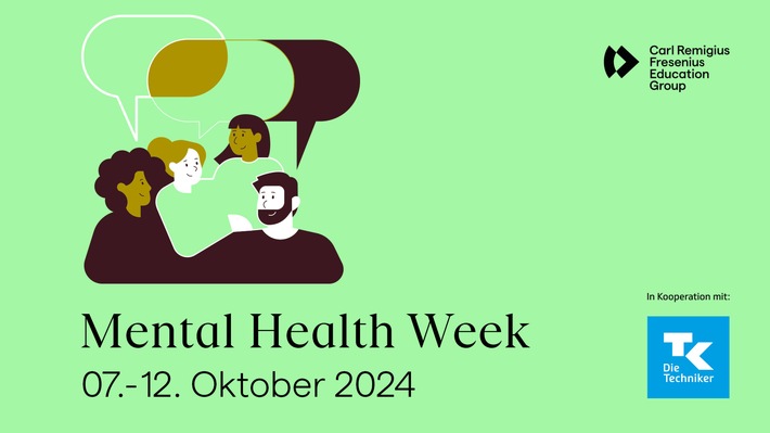 Fokus auf mentale Gesundheit: Carl Remigius Fresenius Education Group lädt zur Mental Health Week 7. bis 12. Oktober ein