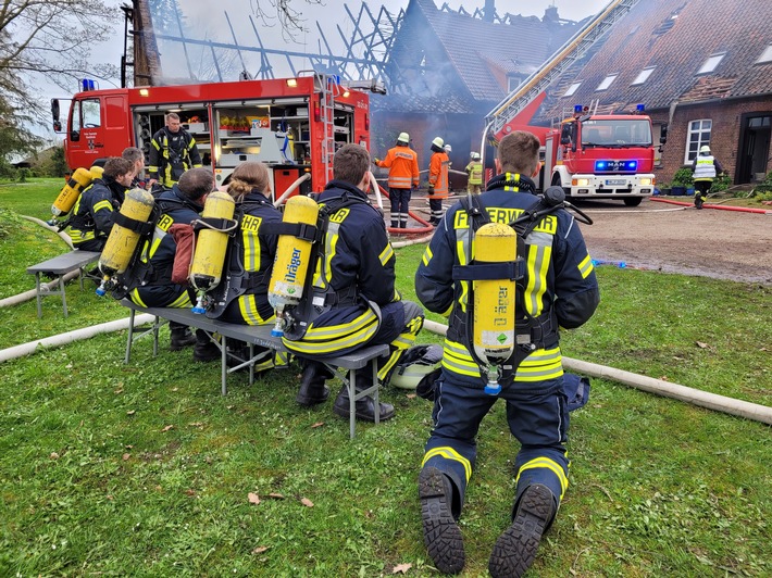FW-ROW: Großbrand in Jeddingen