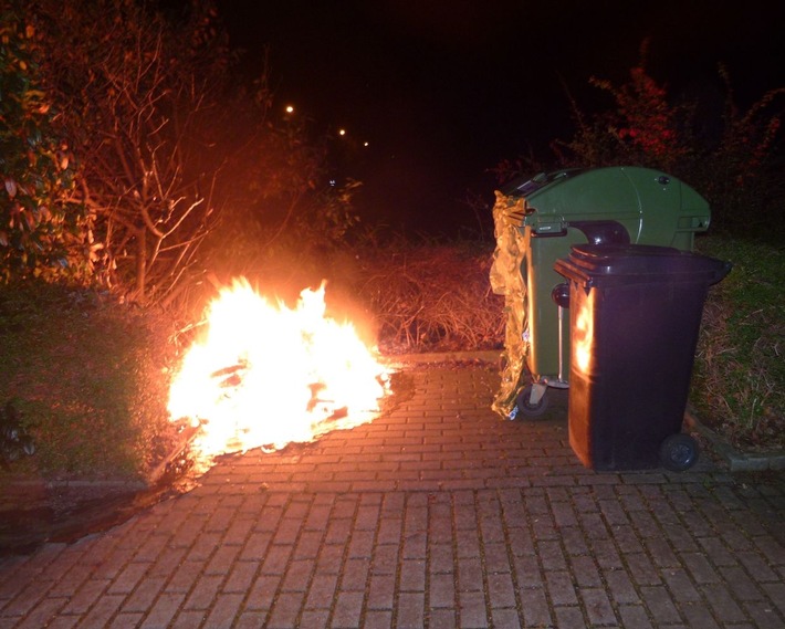 POL-MI: Serie von Müllcontainerbränden beschäftigt Polizei