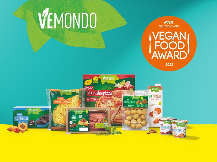 Lidl-Eigenmarke &quot;Vemondo&quot; gewinnt Vegan Food Award von PETA