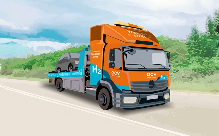 Klimafair unterwegs: ACV bringt 2026 Deutschlands ersten Wasserstoff-Abschleppwagen auf die Straße