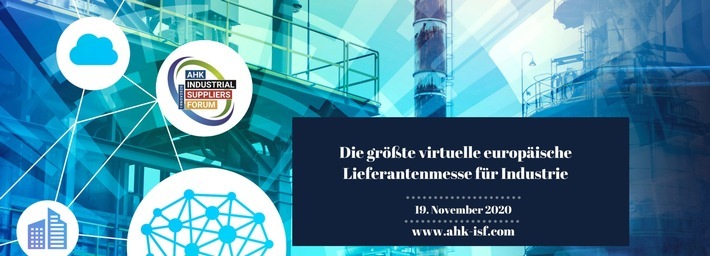 AHK Industrial Suppliers Forum 2020 - Europas größtes virtuelles Lieferantenforum / Weiterer Text über ots und www.presseportal.de/nr/149963 / Die Verwendung dieses Bildes ist für redaktionelle Zwecke honorarfrei. Veröffentlichung bitte unter Quellenangabe: "obs/AHK Bulgarien/AHK Polen"