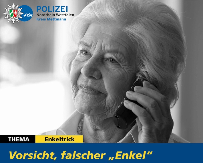 POL-ME: Telefonbetrüger leider wieder mal erfolgreich - Polizei warnt kreisweit - Hilden/ Kreis Mettmann - 1807144