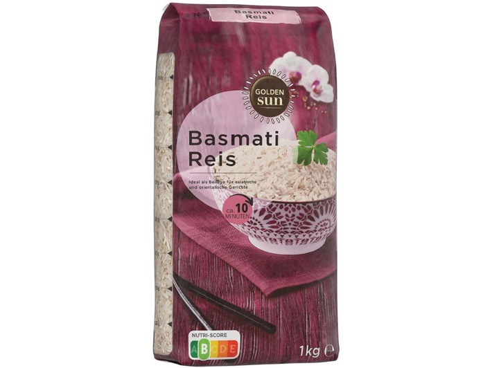 Der italienische Lieferant Agrover srl informiert über einen Warenrückruf des Produktes "Golden Sun Basmati Reis, 1kg"