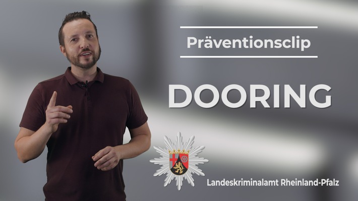 LKA-RP: Aufgerissene Autotüren als Unfallursache - Präventionsclip des LKA Rheinland-Pfalz zum Phänomen &quot;Dooring&quot;