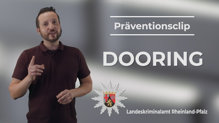 LKA-RP: Aufgerissene Autotüren als Unfallursache - Präventionsclip des LKA Rheinland-Pfalz zum Phänomen "Dooring"