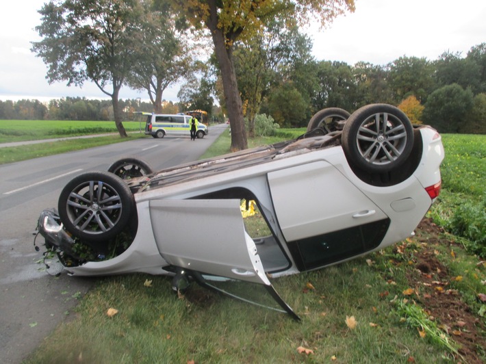 POL-GF: Schwerer Unfall auf der L414