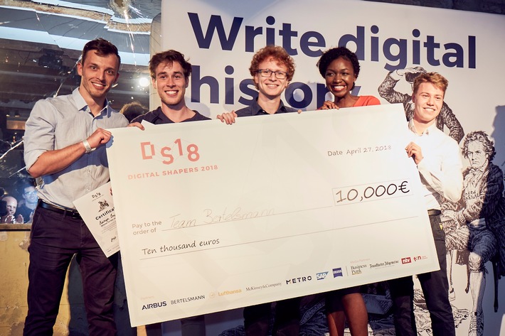 "Digital Shapers": Team Bertelsmann gewinnt im Finale mit Idee für Konzert-App