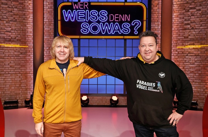 Royales Duell: &quot;Die Prinzen&quot; Sebastian Krumbiegel und Tobias Künzel bei &quot;Wer weiß denn sowas?&quot; / Das Wissensquiz vom 13. bis 17. Dezember 2021, um 18:00 Uhr im Ersten