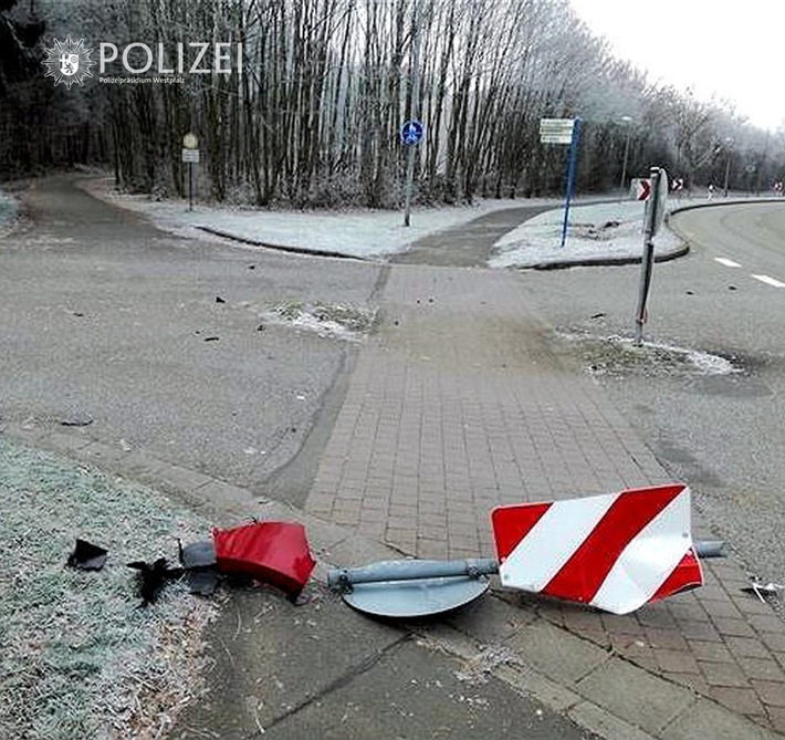 POL-PPWP: Zu hohes Tempo auf frostigen Straßen