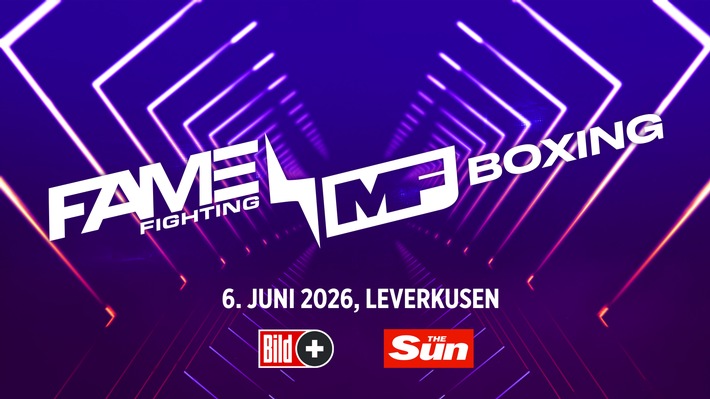 Fame Fighting goes International: BILD und The Sun zeigen das deutsch-britische Box-Event in Kooperation mit Misfits Boxing am 6. Juni 2026 live aus Leverkusen
