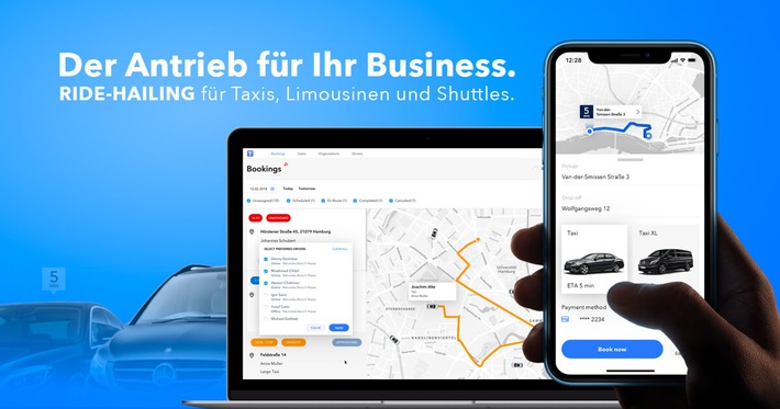 Taxi Software made in Germany: Kundenerwartungen übertreffen mit White Label Taxi-Apps und automatisierter Disposition