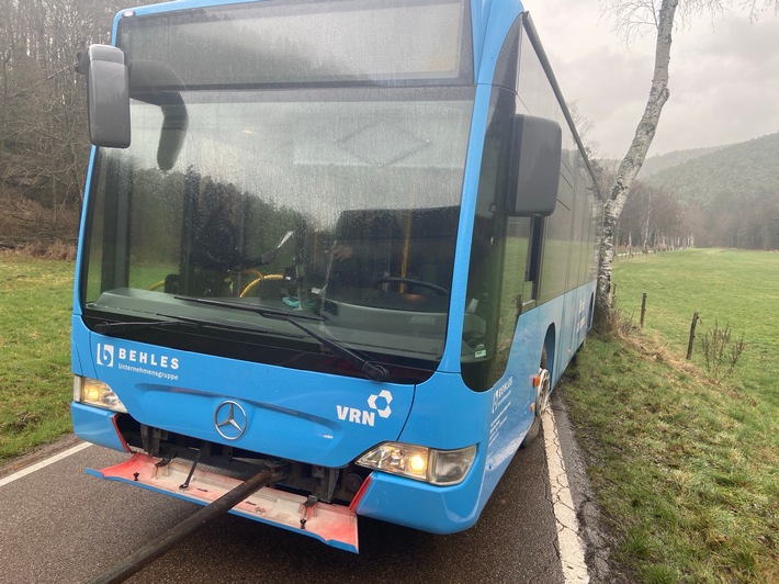 POL-PDNW: PI Grünstadt - Abgekommen von der Fahrbahn...