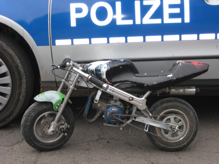 POL-HI: Kinder und Jugendliche in Sibbesse mit Eigenbau eines Pocketbike unterwegs, unverantwortlicher Leichtsinn