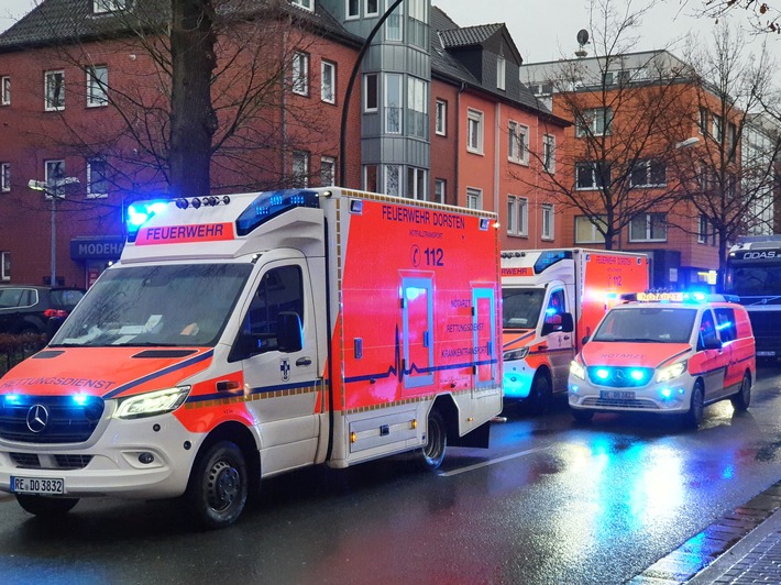 FW-Dorsten: +++ Verkehrsunfall am Nachmittag +++