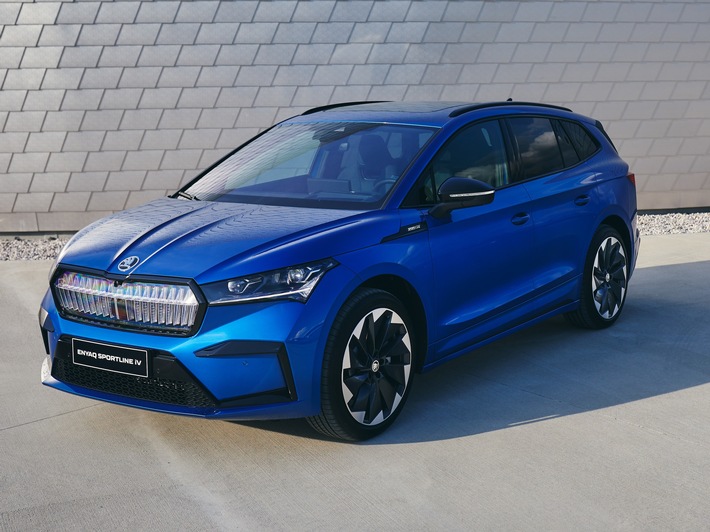 ŠKODA präsentiert beim GREENTECH-Festival den ENYAQ SPORTLINE iV 80x erstmals in Deutschland