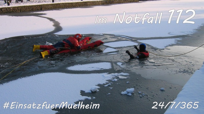 FW-MH: Feuerwehr Mülheim warnt vor dem Betreten von Eisflächen