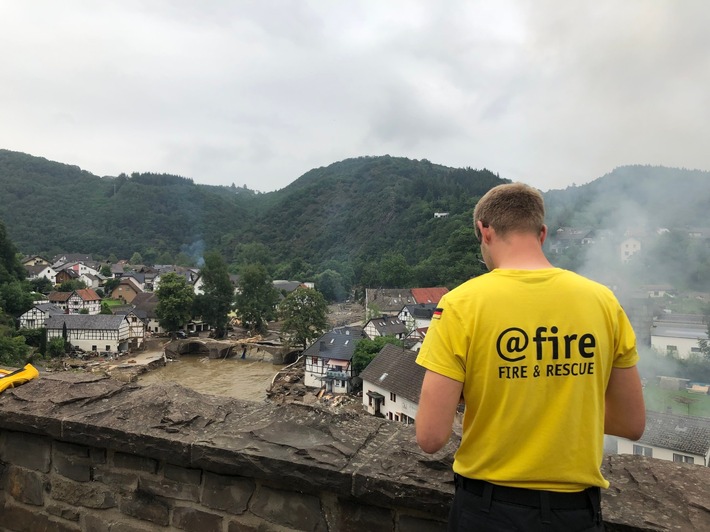 Flutkatastrophe NRW &amp; RLP: Internationale Hilfsorganisation @fire unterstützt in den Katastrophengebieten
