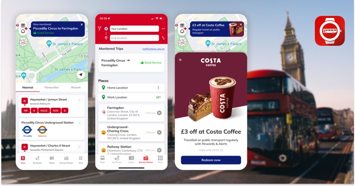 Eine Schweizer App-Technologie lenkt dank künstlicher Intelligenz Pendler- und Touristenströme durch die Weltmetropole London und belohnt nachhaltiges Reisen