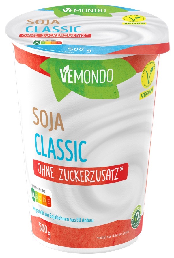 Der Lieferant N+G Frischprodukten Vertriebs-GmbH informiert über einen Warenrückruf des Produktes "Vemondo Soja Classic, ohne Zuckerzusatz, 500g".