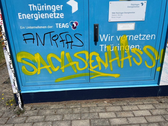 LPI-G: Schmierereien mit Fußballbezug - die Polizei bittet um Mithilfe