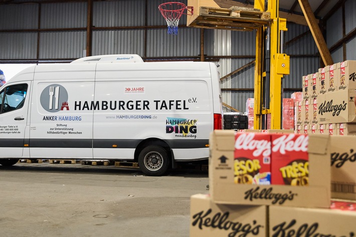 Spende für Hamburger Tafel: Kellogg