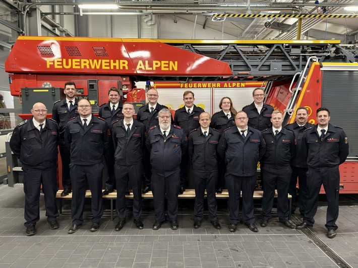 FW Alpen: Jahreshauptversammlung 2026 der Einheit Alpen