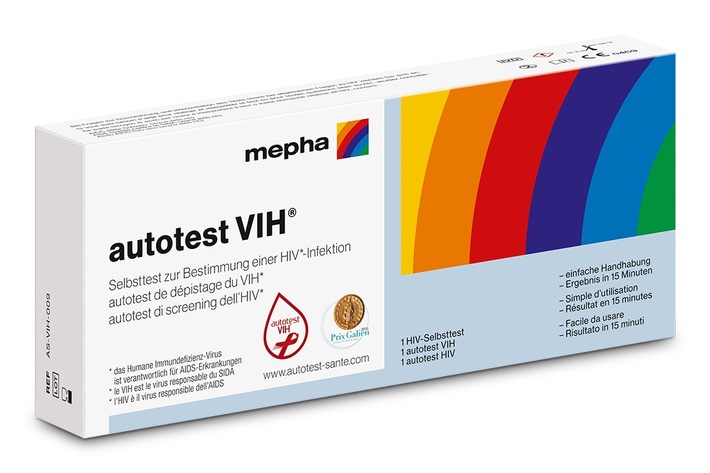 Novità da Mepha: l&#039;autotest HIV da effettuare a casa
«autotest VIH®»