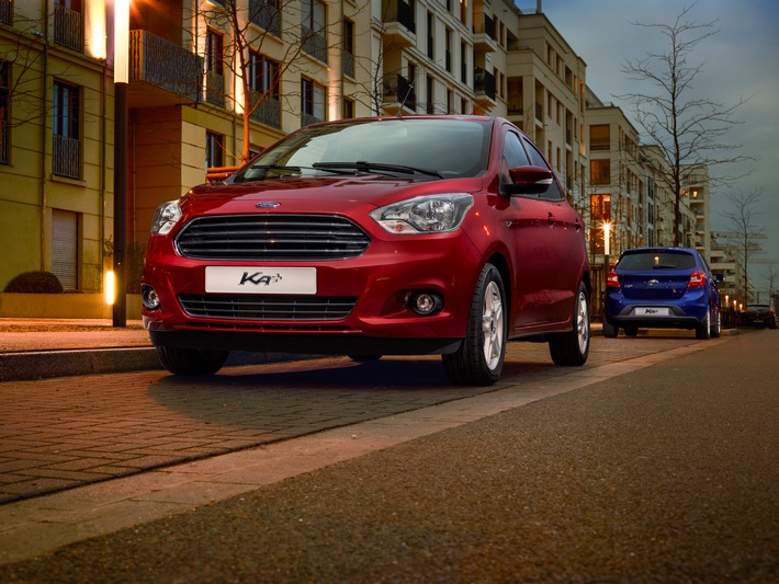 Kleines Auto mit großem Gegenwert: Neuer Ford KA+ glänzt mit Raumangebot, Wirtschaftlichkeit und Fahrspaß