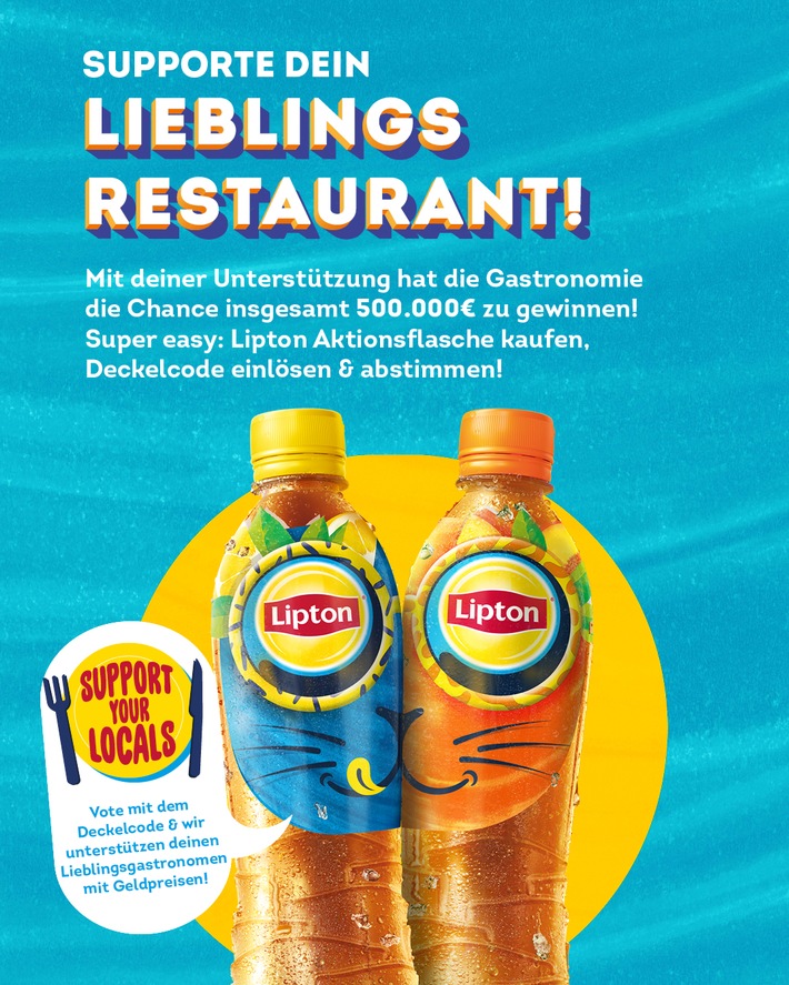 Lipton Ice Tea unterstützt die Gastronomie mit einer halben Million Euro - und so können Supporter helfen