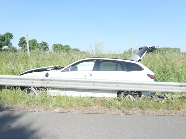 POL-DEL: Autobahnpolizei Ahlhorn: Verkehrsunfall mit einer leicht verletzten Person auf der Autobahn 1 in der Gemeinde Emstek