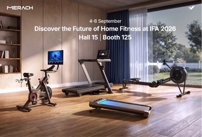 Merach auf der IFA Berlin 2026: Die neue Generation Home-Fitness und eine Innovation für den Gelenkschutz