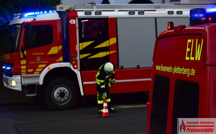 FW-PL: OT-Bremcker Linde. Entstehungsbrand in Schaltschrank durch automatische Löschanlage abgelöscht.